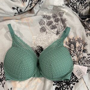 Green Lace Underwire Bra - Women Intimates & Sleepwear